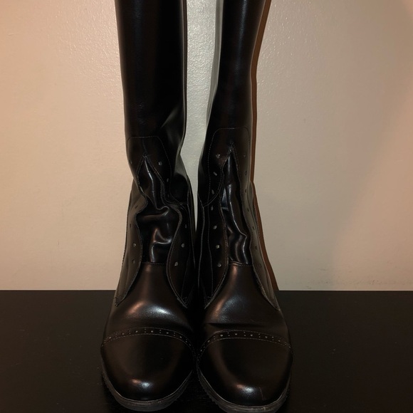 Amazonas Cavalier Equestrian Leather Lace Up Ridding Boot,Size-7R,GUC w/Laces - Picture 4 of 14